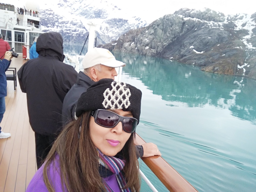 Cruising Alaska- Of Hunger-pangs, Icy Blue Seas and Pools That Steam You Up.